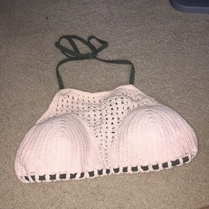 Pink bathing suit top